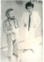 Михаил Генделев с поэтом И. Бокштейном
