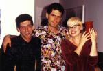 Михаил Генделев с Леной и Одедом Зайдель. Иерусалим, 1989 г