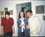 Михаил Генделев, Ира Долгина и Адас Хазанович, Иерусалим, 1999 г.